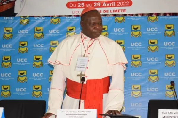Dieudonné Cardinal Nzapalainga at the 65th anniversary of the Catholic University of Congo (UCC), in the Democratic Republic of Congo (DRC). Credit: UCC