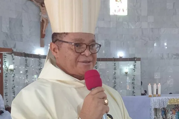 Archbishop Lucius Ugorji during Holy Mass for the Canonical Erection of the new Diocese of Aguleri and the installation of the new Local Ordinary, Bishop Denis Chidi Isizoh. Credit: Nigeria Catholic Network