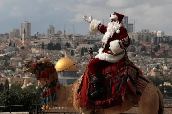 This Santa Rides a Camel Around Jerusalem Every Year. Here’s Why