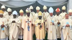 Bishop Vusumuzi Francis Mazibuko with members of the Southern Africa Catholic Bishops' Conference (SACBC) at his Episcopal Ordination on June 3. Credit: SACBC