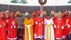 Catholic Bishops in Uganda with government officials at the end of the Eucharistic Celebration marking Martyrs Day 2023. Credit: Uganda Catholic Online