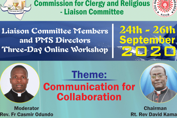 A poster announcing the three-day virtual workshop bringing together mainly members of the Clergy and Religious involved in pastoral animation in Kenya. / Kenya Conference of Catholic Bishops (KCCB).