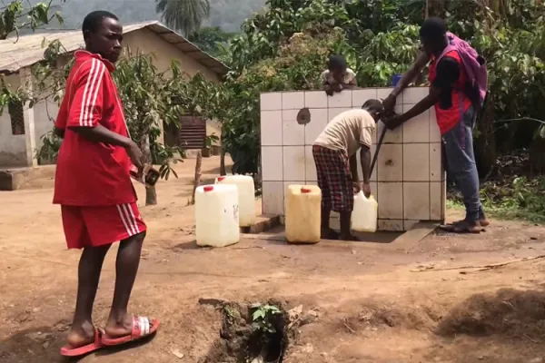 One of the water fountains created by Global Compassion, a non-profit organization in Cameroon / EWTN