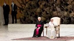 Pope Francis’ general audience in the Paul VI Hall at the Vatican, Nov. 24, 2021. Daniel Ibáñez/CNA.