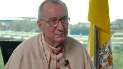 Vatican Secretary of State Cardinal Pietro Parolin talks to EWTN Vatican correspondent Colm Flynn on March 19, 2022. | EWTN.