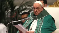 Pope Francis at the Synod on Synodality’s closing Mass in St. Peter’s Basilica on Oct. 29, 2023. | Credit: Daniel Ibanez/CNA