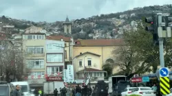 The scene outside a Catholic church in Istanbul, Turkey, where a reported armed attack took place on Jan. 28, 2024. | Credit: Rudolf Gehrig/EWTN