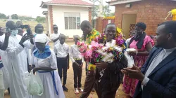Mons. Alex Lodiong Sakor Eyobo welcomed at St. Paul's Major Seminary in Juba Friday, 22 April 2022 ahead of his episcopal ordination scheduled for May 15. Credit: Ori Sabasio Okumu/Facebook