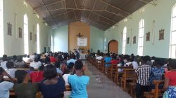 Young people during adoration at a youth camp meeting Sioma town, Livingstone diocese, Zambia / Fr. Bruno Hamukali
Youth Chaplain Livingstone diocese