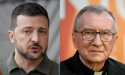 Ukraine President Volodymyr Zelenskyy (left) and Vatican Secretary of State Cardinal Pietro Parolin. / Credit: Pier Marco Tacca/Getty Images; Horacio Villalobos Corbis/Getty Images