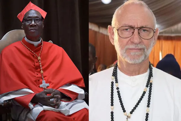 Jean Cardinal Zerbo (left) and Fr. Hans-Joachim Lohre (right). Credit: Courtesy Photo