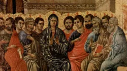 Duccio's Pentecost (1308). public domain