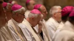 German Bishops at Mass in the Papal Basilica of St. Paul outside the Walls during their visit in Rome, Nov. 17, 2022 | Daniel Ibáñez / CNA