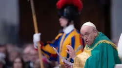 Pope Francis celebrates Mass in St. Peter's Basilica for the World Day of the Poor 13 November 2022. | Daniel Ibanez/CNA.