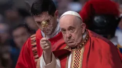 Pope Francis presides over Pentecost Mass in St. Peter’s Basilica on May 28, 2023. | Daniel Ibáñez/CNA