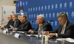 Organizers discuss the upcoming second session of the Synod on Synodality at a press conference at the Holy See Press Office on Monday, Sept. 16, 2024. / Credit: Daniel Ibáñez/CNA