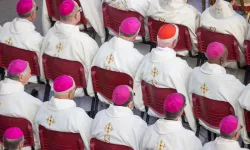 Bishops and cardinals concelebrate Mass with Pope Francis to open the second assembly of the Synod on Synodality on Oct. 2, 2024, in St. Peter’s Square. / Credit: Daniel Ibañez/CNA