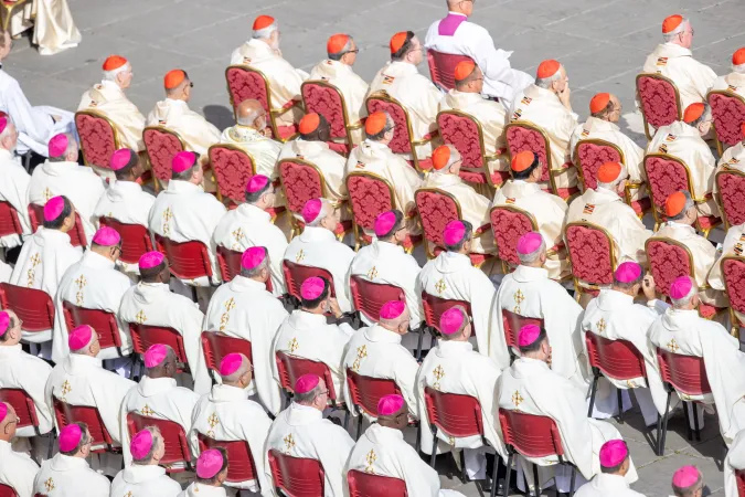 More than 400 priests, bishops, and cardinals concelebrated a Mass with Pope Francis to open the second assembly of the Synod on Synodality on Oct. 2, 2024, in St. Peter’s Square.