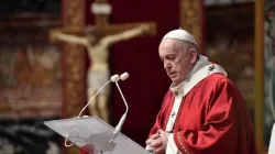 Pope Francis celebrates Pentecost Sunday Mass in St. Peter’s Basilica May 31, 2020. / Vatican Media