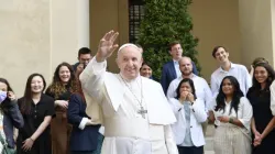 Pope Francis’ general audience in the San Damaso Courtyard of the Apostolic Palace, June 9, 2021./ Vatican Media.