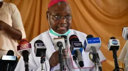 Archbishop Ignatius Kaigama of Abuja Archdiocese during the interactive session with Catholic Media practitioners in Abuja on 7 May 2021. Credit: Archdiocese of Abuja