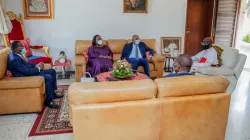 Ivory Coast's Prime Minister Patrick Achi, and Ministers Anne Ouloto, Danho Paulin and Bruno Koné during the audience with Jean-Pierre  Cardinal Kutwa. Credit: Courtesy Photo