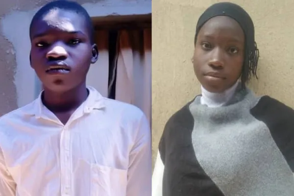 Peter and Elizabeth, two siblings who survived a kidnapping by suspected Fulani herdsmen in Nigeria’s Kaduna. Credit: ACN