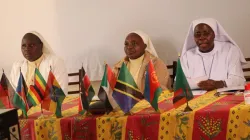 From left; Sr. Pasilisa Namukoye, ÀOSK Executive  Secretary, Sr. Mary Cecilia Njeri, ACWECA President, Sr. Hellen Badhiho ACWECA General Secretary. Credit: AMECEA