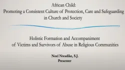 Jesuit Fr. Noel Nwadike highlighted the plight of sexual abuse victims, survivors in religious communities. Credit: Fr. Noel Nwadike/JCAM