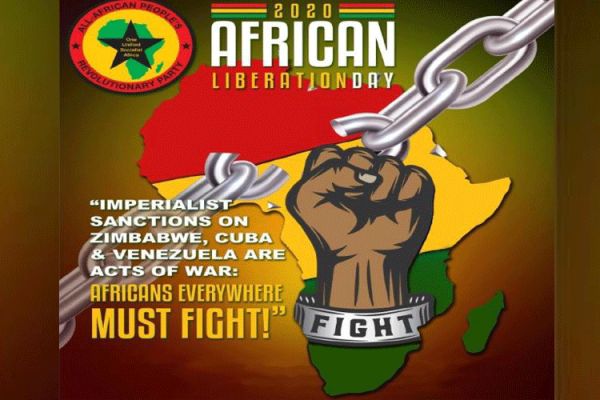 A poster for the African Liberation Day 2020.