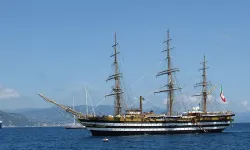 The Amerigo Vespucci Italian naval ship. / Credit: Superchilum, CC BY-SA 4.0, via Wikimedia Commons