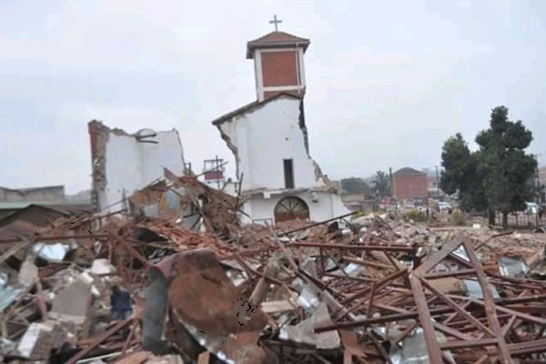 St Peter’s Church located in Ndeeba, south of Kampala was reportedly demolished on Sunday, August 9 night following a protracted land ownership dispute.