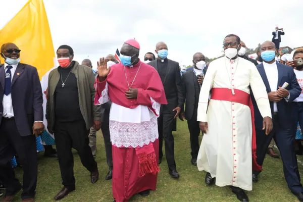 Arrival of Archbishop Philip Anyolo. Credit: ADN