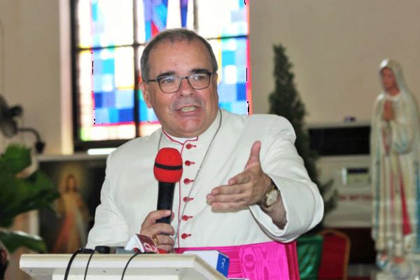 Archbishop Antonio Guido Filipazzi, the representative of the Holy Father in Nigeria during the maiden General Assembly of the Archdiocese of Abuja Friday, September 4. / Archdiocese of Abuja