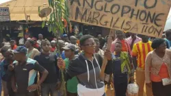 Demonstrations have become common on the streets in Cameroon. Credit: Denis Hurley Peace Institute