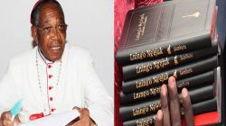 Archbishop Emeritus Francisco Viti of Angola’s Huambo Diocese who just translated the Catechism of the Catholic Church to Umbundu and Copies of Bible Translated to  Samburu in Kenya