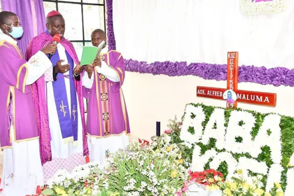 Late Bishop Alfred Leonhard, laid to rest April 13 in Tanzania's Diocese of Njombe.