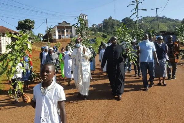 Bishop George Nkuo of Cameroon's Kumbo Diocese leading a peaceful march for peace in the Anglophone regions. / Kumbo Diocese/Facebook Page.