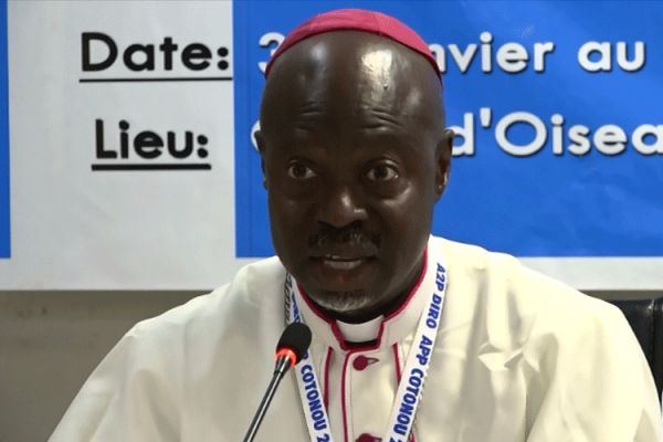 Bishop Mathieu Madega Lebouakehan of Gabon’s Mouila diocese who is at the helm of the Bishops’ Conference.