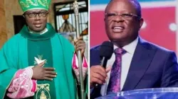 Bishop Peter Nworie Chukwu (left) and Governor David Nweze Umahi (right). Credit: Courtesy Photo