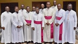 Members of the Episcopal Conference of Togo (CET) with former Apostolic Nuncio to Benin and Togo, Archbishop Brian Udaigwe.