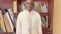 Archbishop Edward Tamba Charles of the Archdiocese of Freetown during an interview with ACI Africa at his office in Freetown. Credit: Caritas Freetown