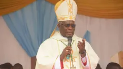 Bishop Joseph Anthony Zziwa during Holy Mass to mark the Golden Jubilee of St. Mary’s National Major Seminary, Ggaba, in Uganda . Credit: UEC