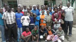 Some street children with the staff of Kwetu Home of Peace in Nairobi, Kenya. / Patrician Brothers.