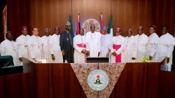 Catholic Bishops in Nigeria with President Muhammadu Buhari. Credit: Presidency of the Federal Republic of Nigeria