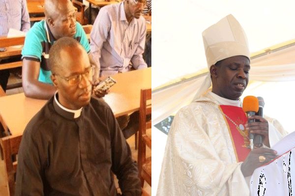 Bishop Georges Bizimana (Right), Newly Appointed Bishop of Ngonzi Diocese, Burundi and Bishop-elect Fr. Nicolas Nadju Bab (Left) of Lai Diocese in Chad.