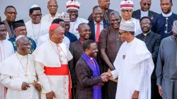 Members of the Christian Association of Nigeria (CAN) with President Muhammadu Buhari. Credit: Presidency of Nigeria