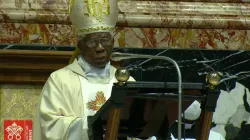 Francis Cardinal Arinze during the Holy Mass at the Vatican. Credit: Vatican Media