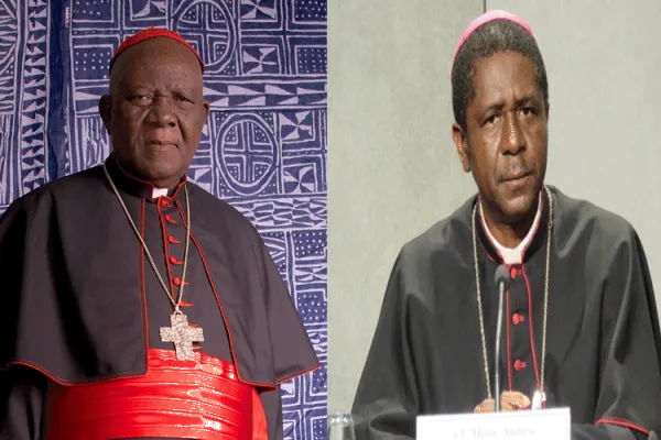 Christian Cardinal Tumi (left) and Bishop Andrew Nkea Fuanya (right) working to bring  Peace to the Troubled North West and South West Regions of Cameroon.