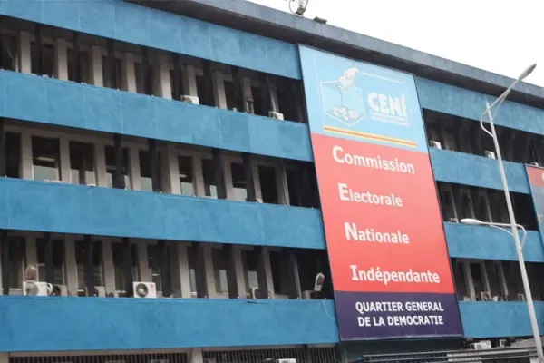 The headquarters of the Independence National Electoral Commission (CENI) in the Democratic Republic of Congo. Credit: Courtesy Photo